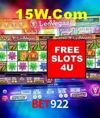 Interface moderna da plataforma Bet922